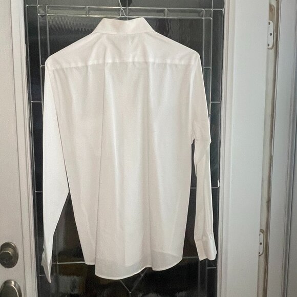 ARMANDO SINGLE NEEDLE Tailoring DRESS SHIRT COTTON / POLYESTER 15.5 34/35 White - Picture 2 of 5